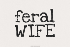 Feral Wife PNG Digital Download, Sublimation DTF Design, Product Image 1