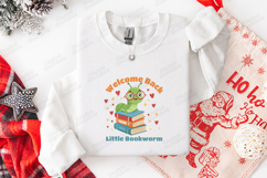 Welcome Back Little Bookworm SVG - Cute Caterpillar Cut File Product Image 3