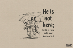 He Is Not Here For He Is Risen, As He Said. Matthew 28:6 Product Image 1