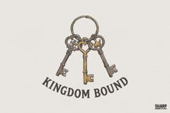 Kingdom Bound PNG, Vintage Keys Christian Shirt, Faith Product Image 1