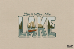 Life Is Better At The Lake PNG, Summer Png, Camping Png, Product Image 1