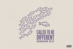 Called To Be Different Romans 12:2 PNG, Christian Bible Product Image 1