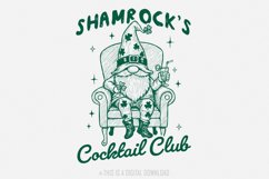Shamrock Cocktail Club PNG, Retro St Patrick&#039;s Day, St Product Image 1