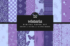 16 Wisteria Seamless Patterns Product Image 1