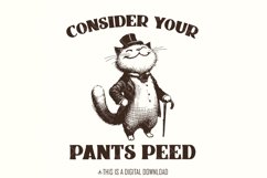 Consider Your Pants Peed PNG, Funny Cat T-Shirt Design Product Image 1