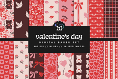 16 Valentine's Day Seamless Patterns Product Image 1