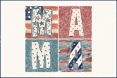 Retro Boho Mama PNG, 4th of July Sublimation Designs Product Image 1
