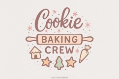 Cookie Baking Crew PNG  Holiday Baking Shirt PNG Christmas Product Image 1