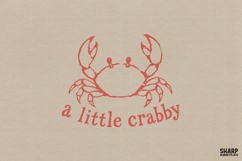 A Little Crabby PNG, Summer PNG, Trendy PNG, Shirt PNG Product Image 1
