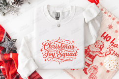 Christmas Joy Squad T-shirt, Holiday Typography Design Product Image 2
