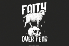 Faith Over Fear PNG, Faith png Design, Bible Verse png, Product Image 1
