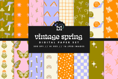 16 Vintage Spring Seamless Patterns Product Image 1