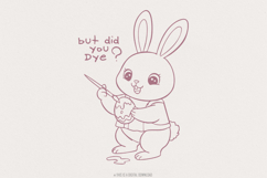 Did You Dye PNG, Vintage Easter Bunny PNG Sublimation Product Image 1