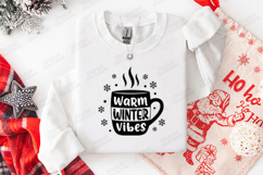 Warm Winter Vibes SVG - Christmas Coffee Mug Cut File Product Image 3