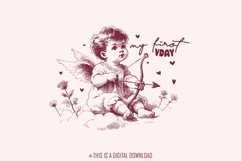 My First Valentine&#039;s Day PNG, My 1st Valentines, Baby Product Image 1