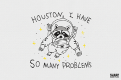 Houston I Have So Many Problems Astronaut Raccoon, Trendy Product Image 1