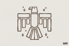 Thunderbird PNG Design, Tribal Bird Digital Graphic, Product Image 1