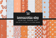 16 Terracotta Sky Seamless Patterns Product Image 1