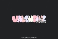 Valentine Vibes PNG, Valentine Day PNG, Retro Valentine Product Image 1