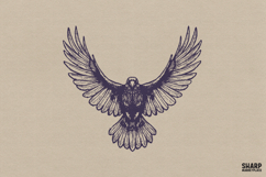 Flying Raven With Spread Wings, Spooky Season Halloween Product Image 1
