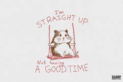 I'm Straight Up Not Having A Good Time PNG Designs, Trendy Product Image 1