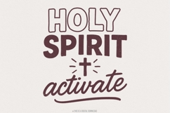 Holy Spirit Activate PNG, Christian Shirt PNG, Faith Product Image 1