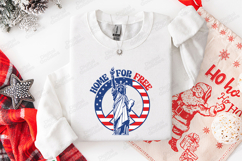 Home For Free SVG - Statue of Liberty Patriotic USA Cut File Product Image 3