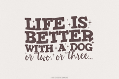 Dog Mom png, Dog Lover PNG, Funny Dog Memes, Life Better Product Image 1