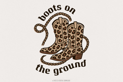 Boots on the Ground PNG, Cowgirl Boots, Floral Western Product Image 1