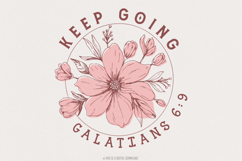 Keep Going PNG, Sublimation Design, Digital Download, Product Image 1