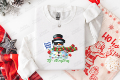 Party Starts Now Snowman Its Christmas T Shirt Design Product Image 2