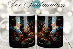 BUTTERFLIES 11OZ 12OZ 15OZ COFFEE MUG DESIGN, MUG WRAPS Product Image 1