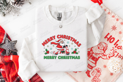 Merry Christmas Santa Tshirt Design Festive Holiday Art Product Image 2