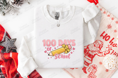 100 Days Of School SVG - Kawaii Pencil Teacher Cut File Product Image 3