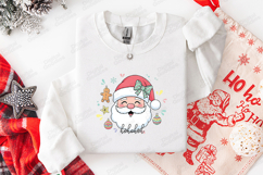 Cute Santa Face SVG | Ho Ho Ho Christmas Sublimation Art Product Image 3