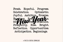 New Year Words png png, Cozy Sweaters, Winter tshirt design Product Image 1
