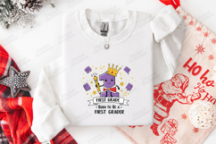 First Grade SVG - Born To Be A First Grader Royal Cut File Product Image 3