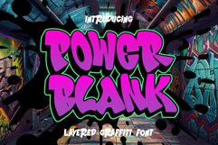 Power Blank - Layered Graffiti Font Product Image 1