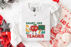 Smart Like My Teacher SVG - Kawaii Apple Student Cut File Product Image 3