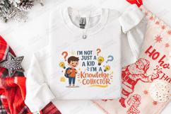 Knowledge Collector SVG - Kawaii Student Boy Cut File Product Image 3