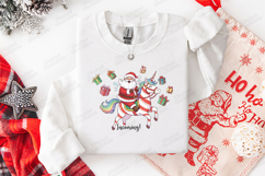 Incoming Santa Unicorn Tshirt Design Christmas Cute Art Product Image 2