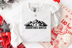Adventures Winter SVG Mountain Skiing Christmas File Product Image 3