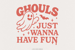 Ghouls Just Wanna Have Fun PNG, Retro Halloween PNG, Product Image 1