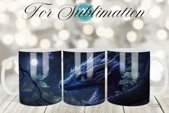 DRAGON 11OZ 12OZ AND 15OZ COFFEE MUG WRAP SUBLIMATION DESIGN Product Image 1