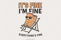 It&#039;s Fine I&#039;m Fine Everything&#039;s Fine PNG, Funny Potato Chip Product Image 1