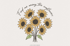 Find Me Among the Sunflowers PNG, Spring Floral, Sunflower Product Image 1