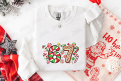 Candy Numbers 6 &amp; 7 SVG | Christmas Birthday Sublimation Product Image 3