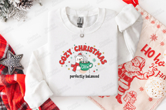 Cozy Christmas Crew Perfectly Balanced SVG PNG JPG Design Product Image 2