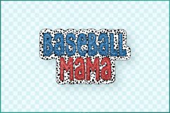 Trending Baseball Mom PNG, Dalmatian Glitter Sublimation Product Image 1