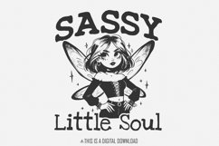 Sassy Little Soul PNG, Sublimation Design, Toddler PNG, Product Image 1